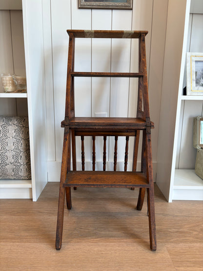Vintage Folding Chair Ladder