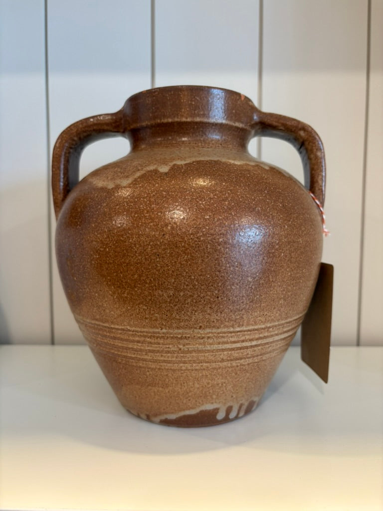 Ceramic Drip Vase w/ Handles