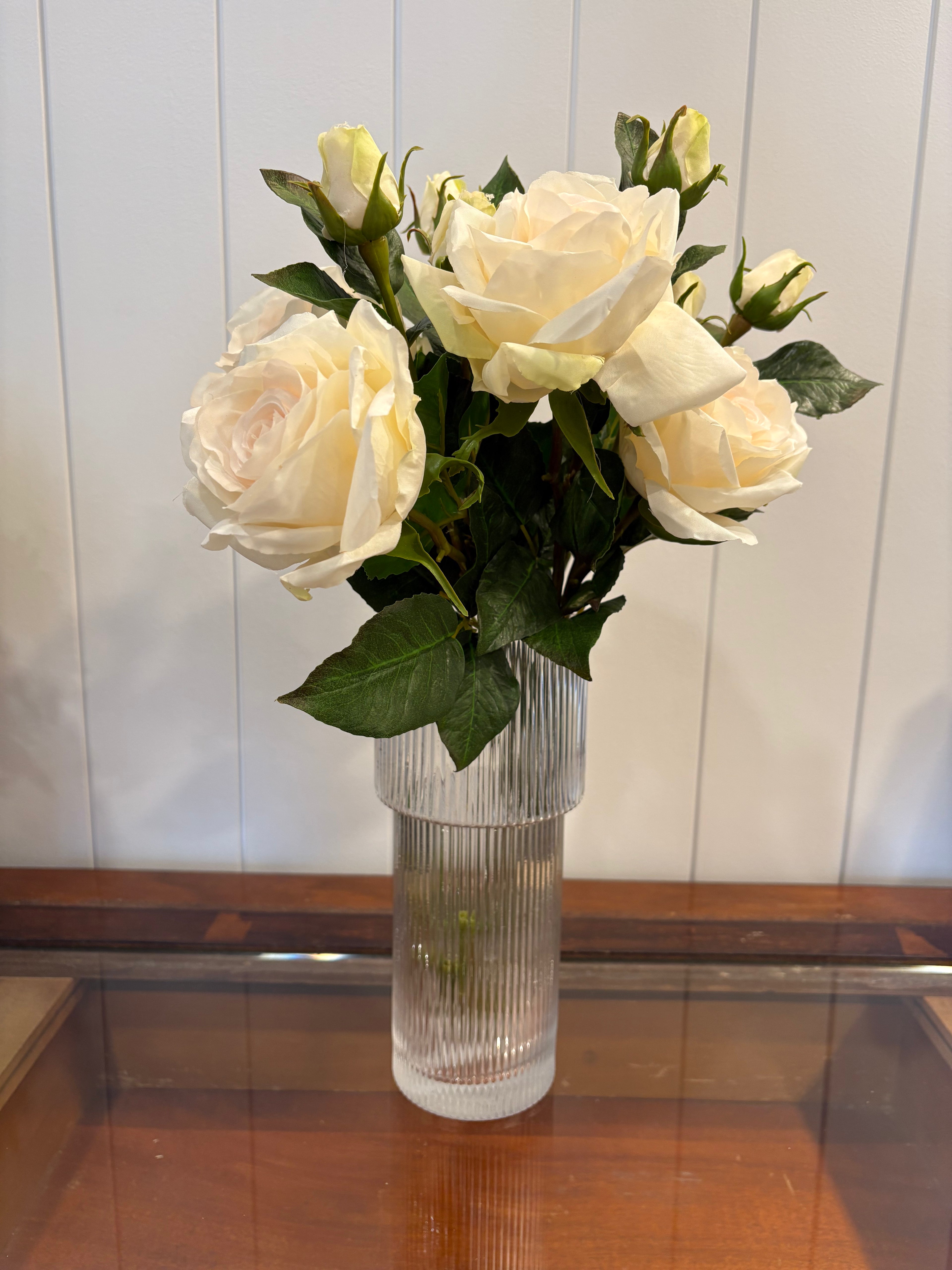 Tall Fluted Vase