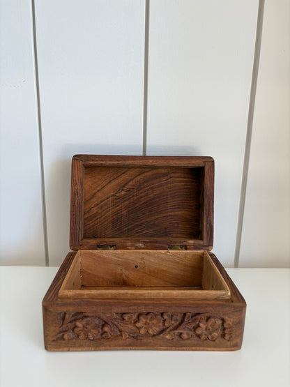 Carved Wooden Box