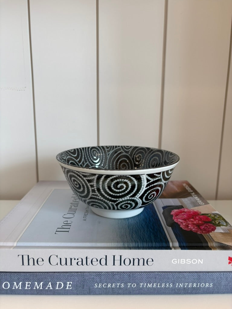Chinese Porcelain Swirl Bowl