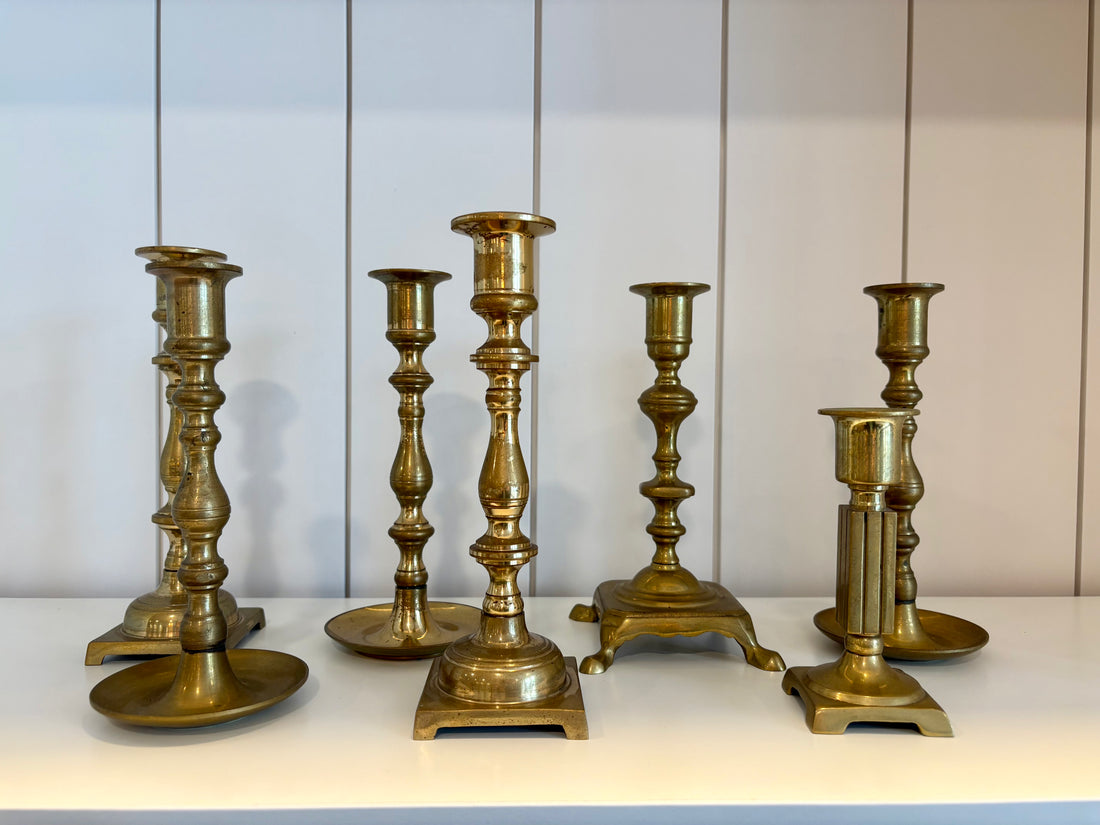 Antique Brass Candlesticks