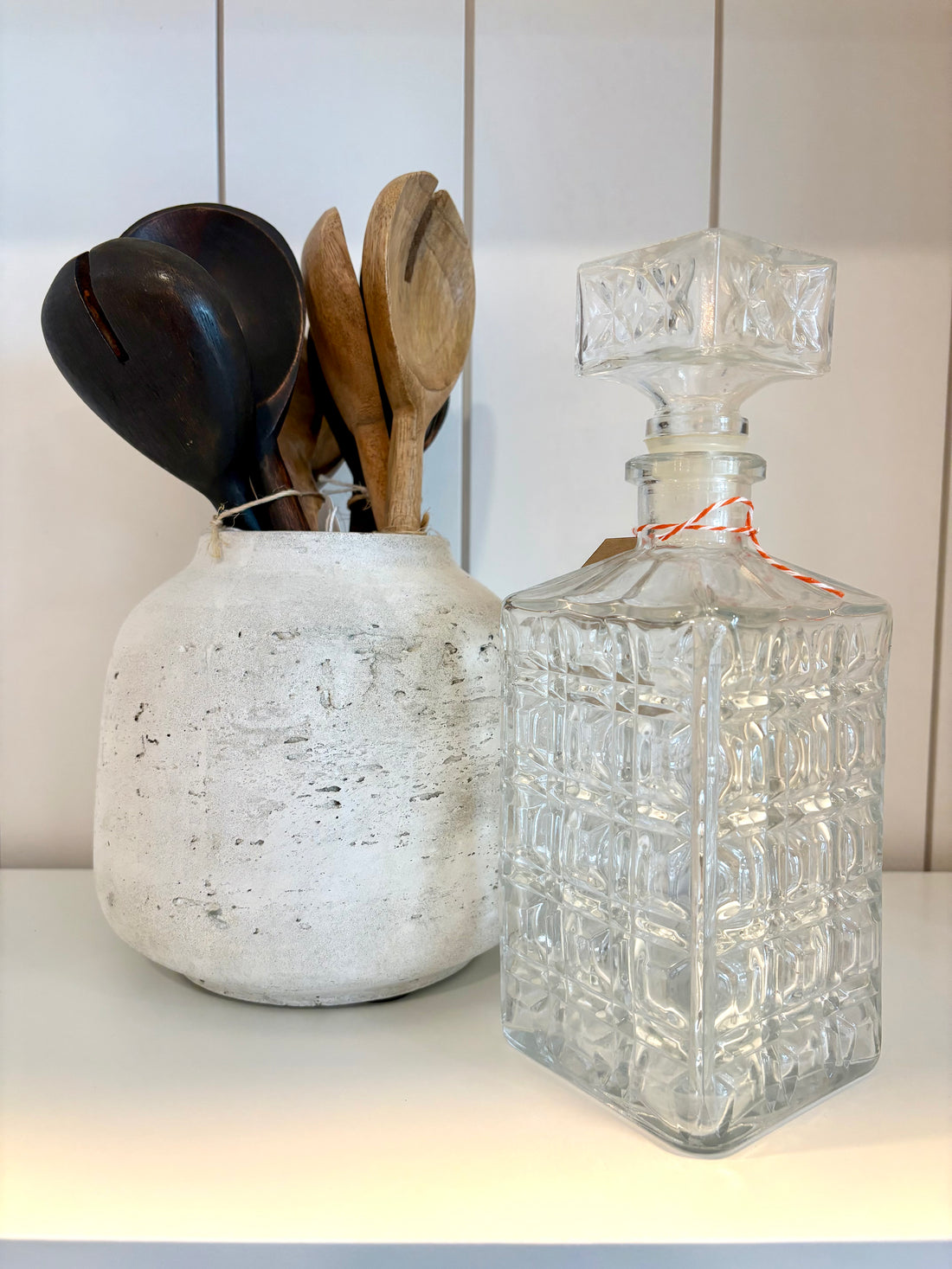 Vintage Crystal Cut Decanter