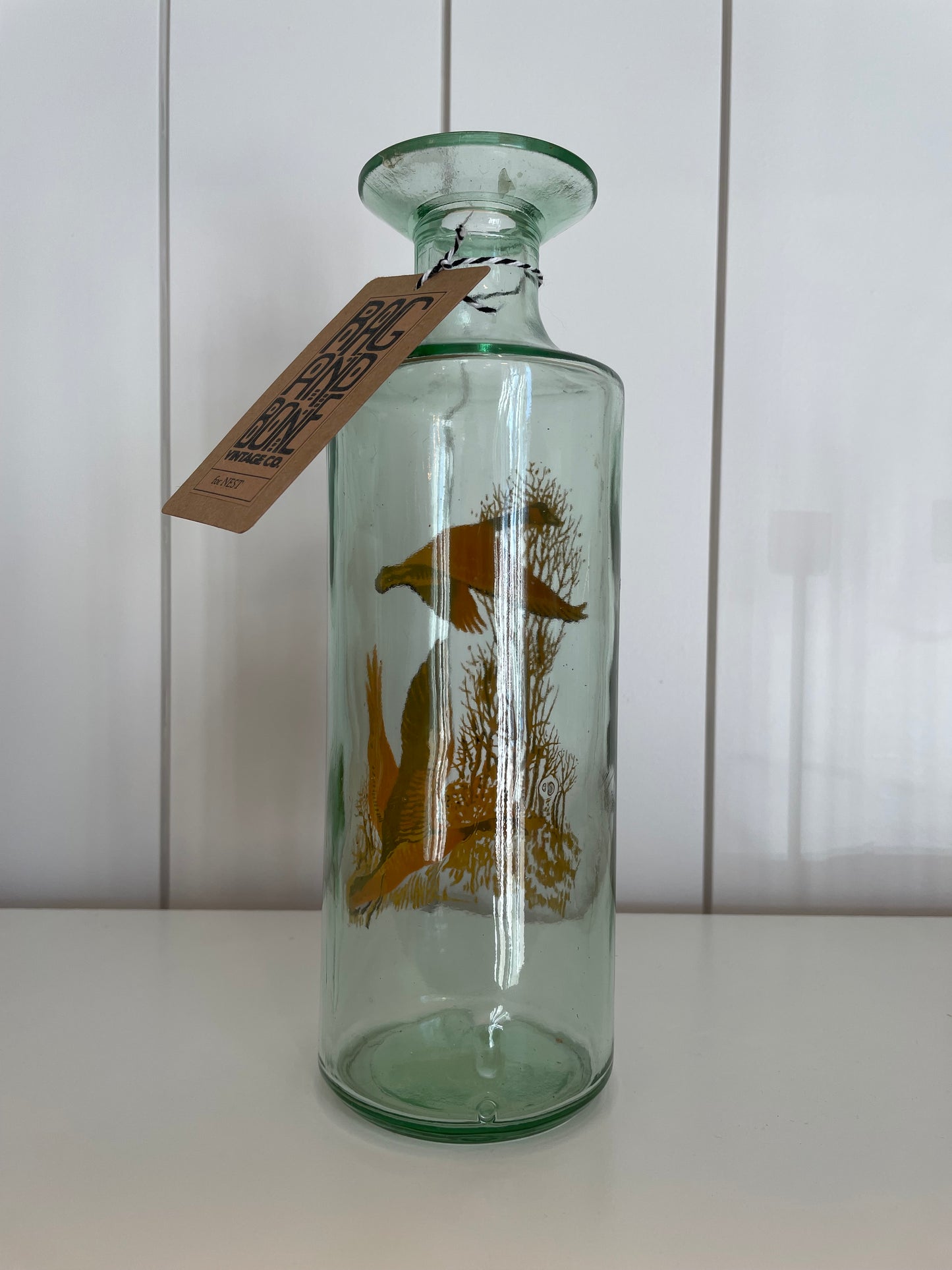 Bottle Vase with Geese