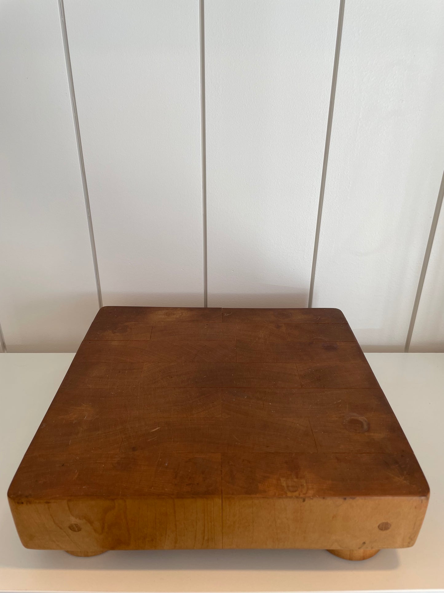 Vintage Butcher Block with Feet