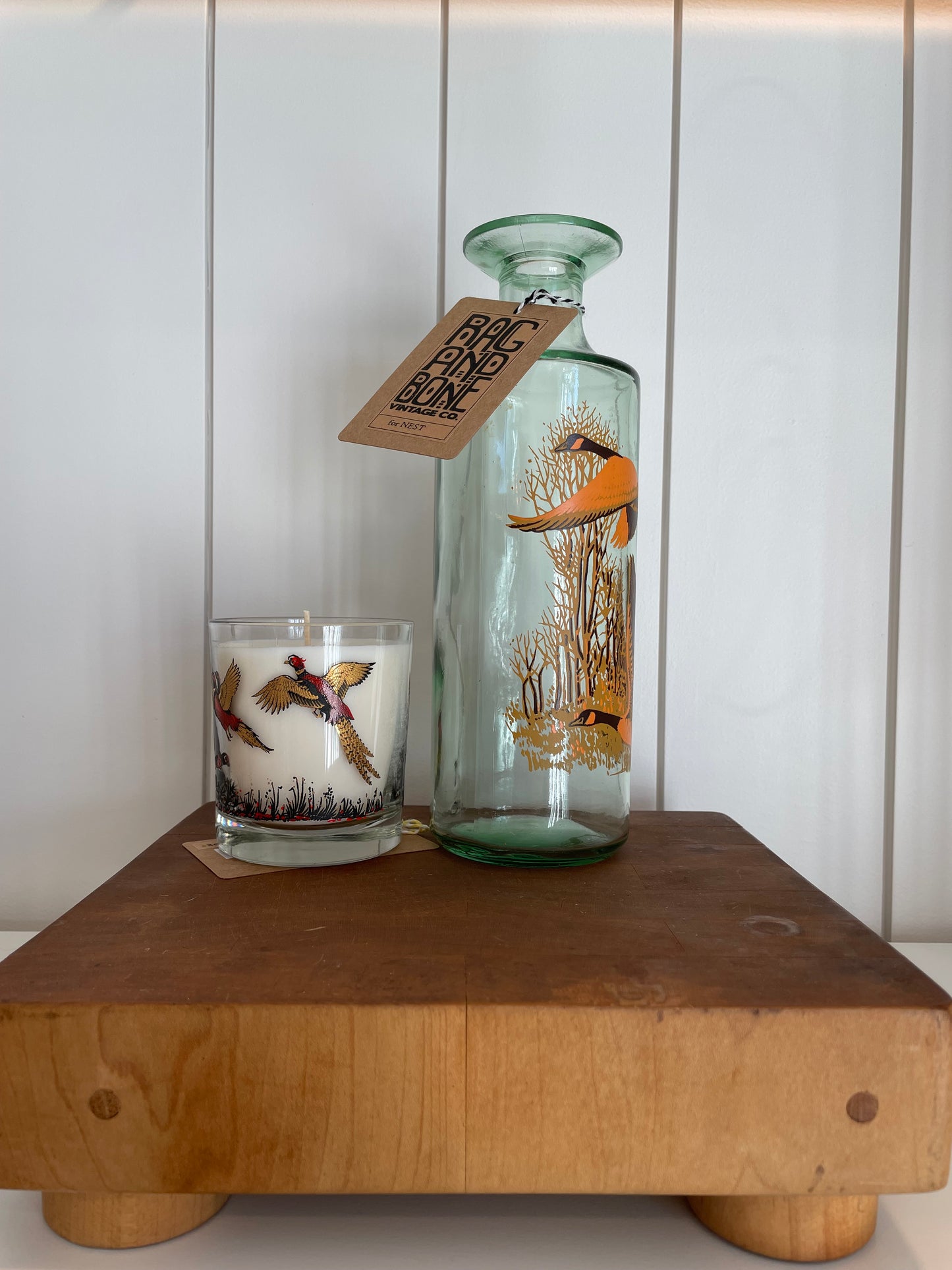 Vintage Butcher Block with Feet