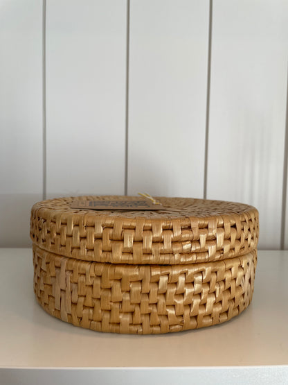 Woven Lidded Basket