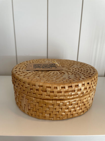 Woven Lidded Basket