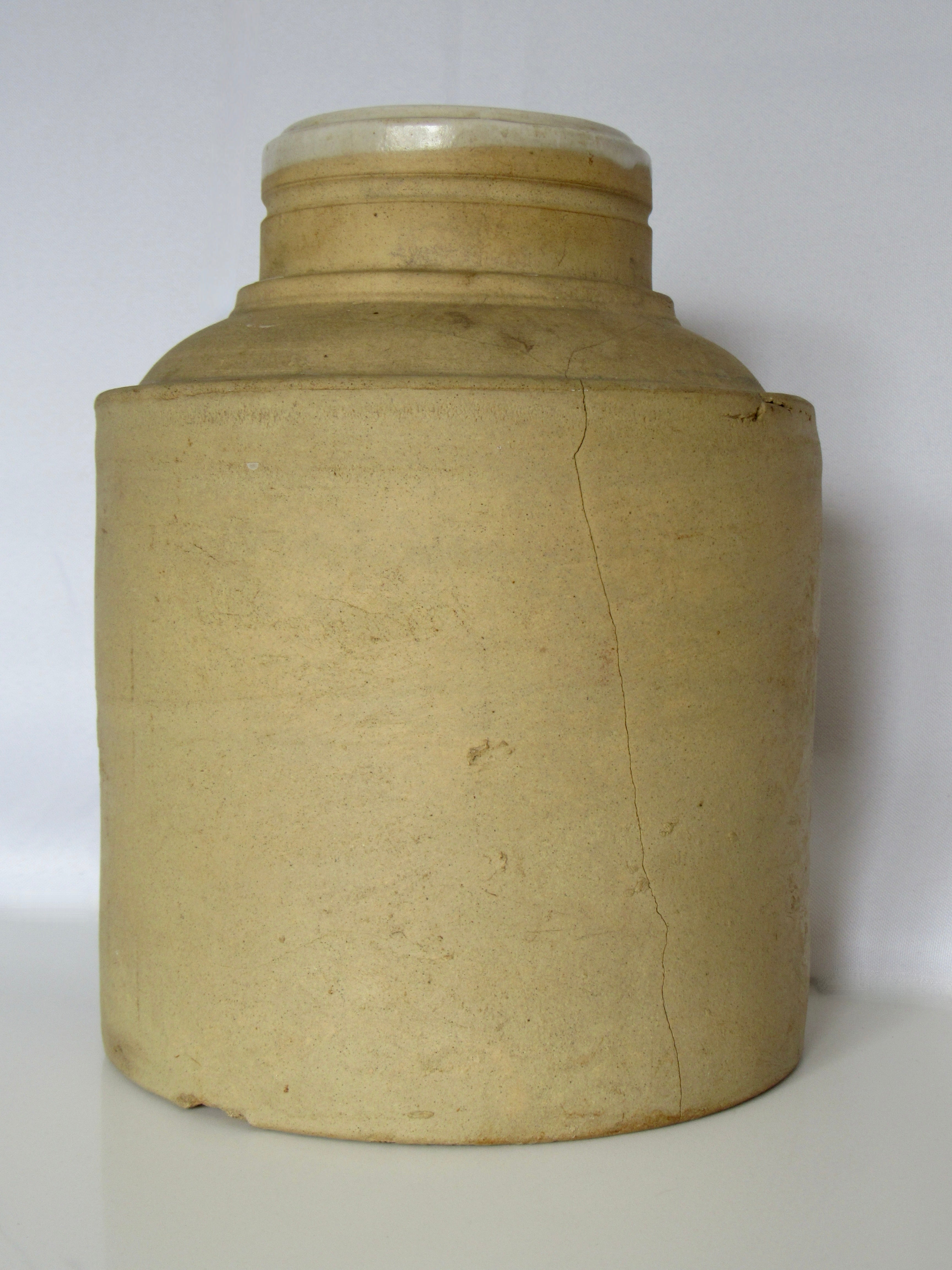 Large Beige Crock