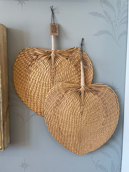 Woven Rattan Fan
