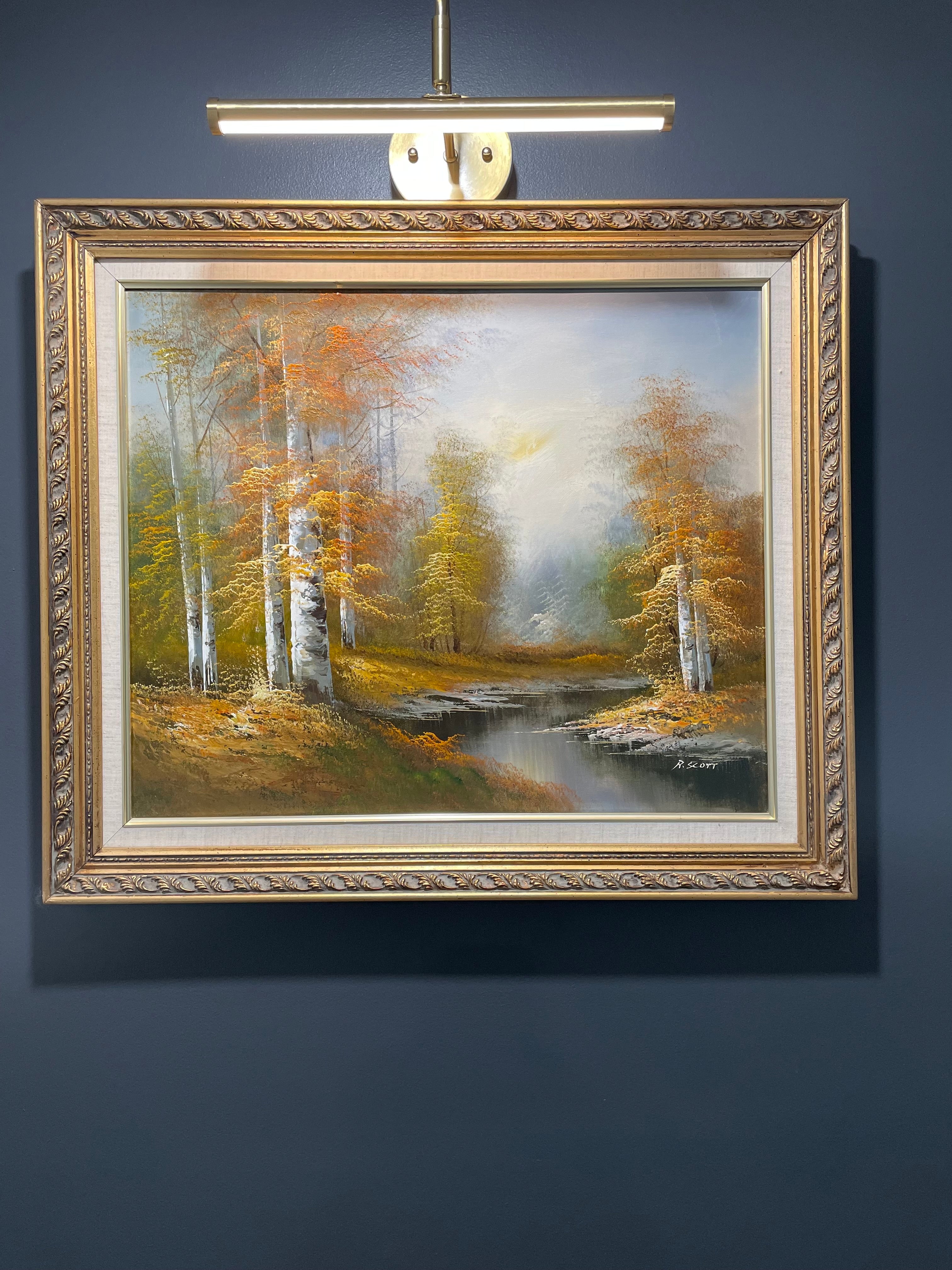 Fall Foliage Landscape Oil Painting