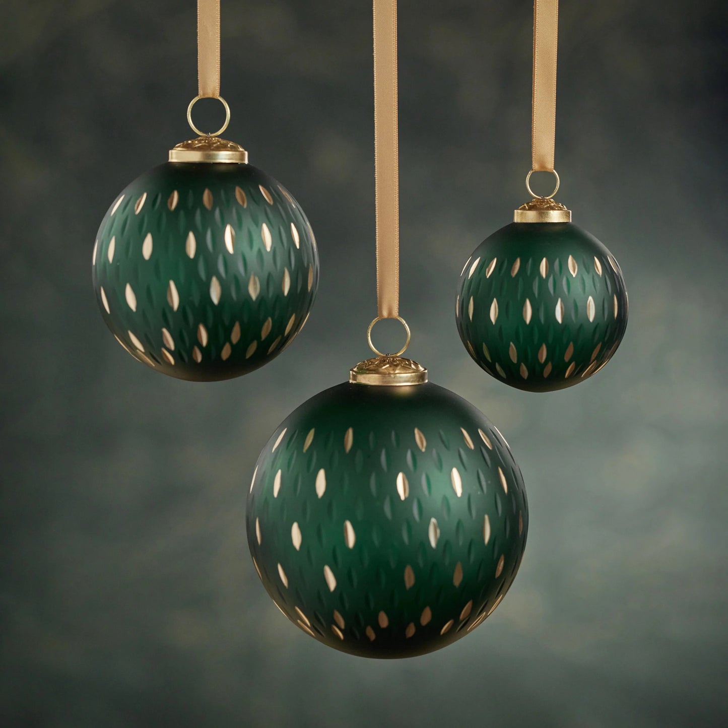 Frosted & Etched Glass Ornament