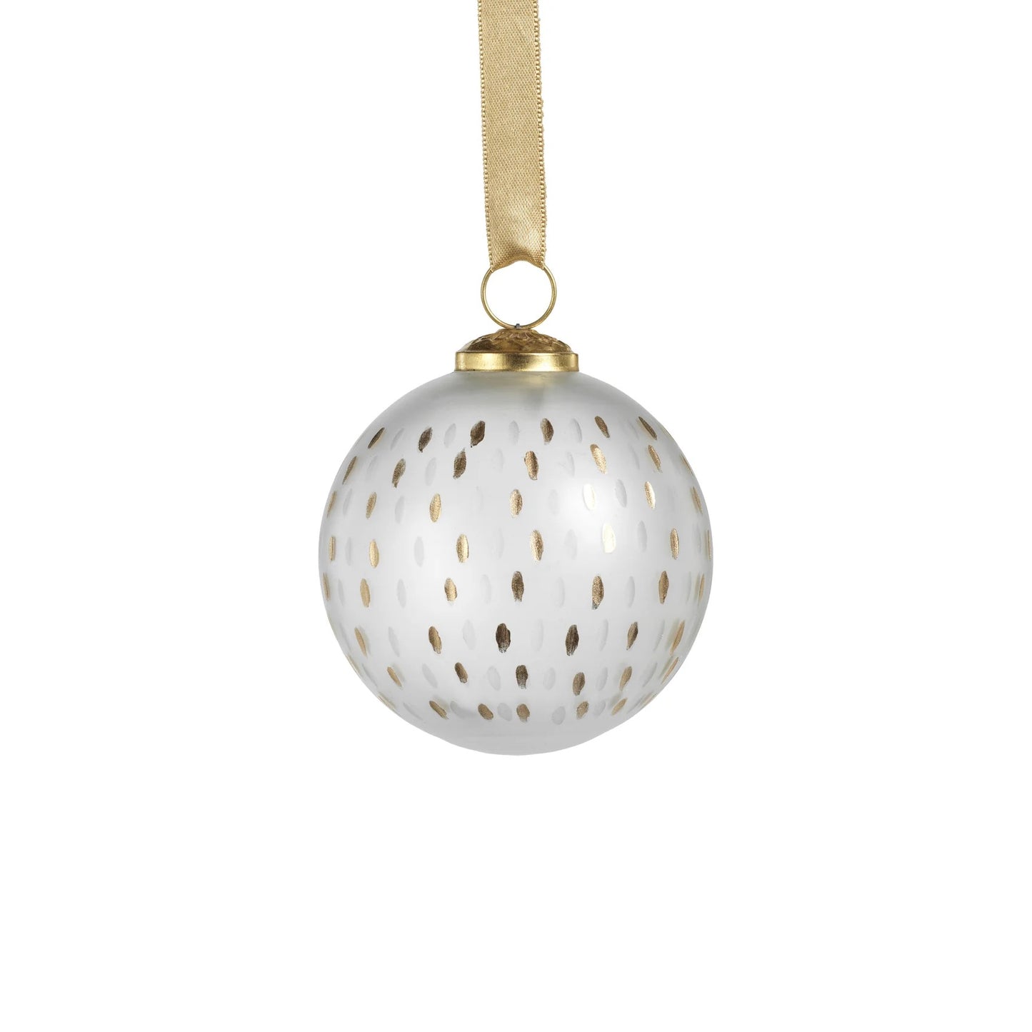 Frosted & Etched Glass Ornament