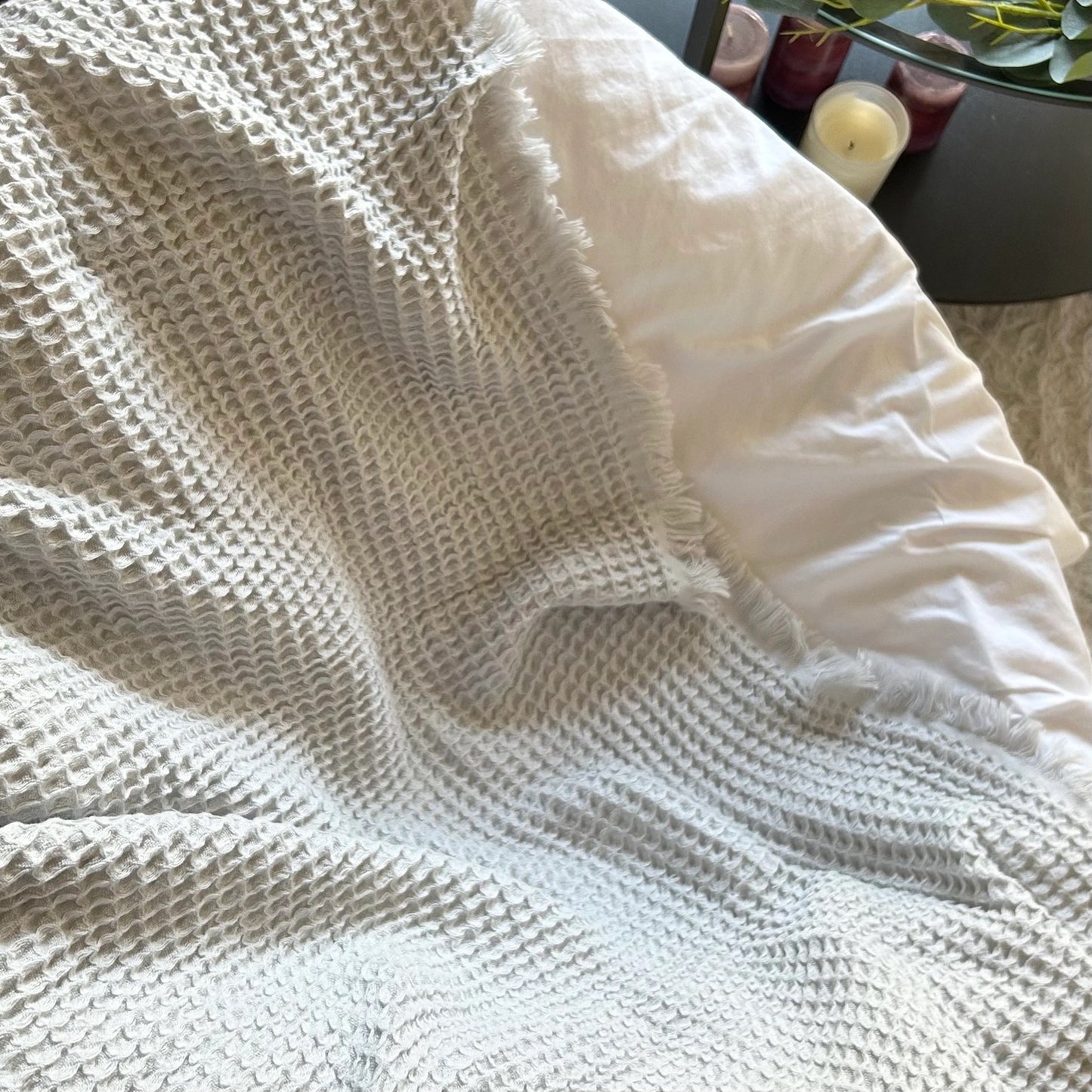 Turkish Cotton Waffle Blanket