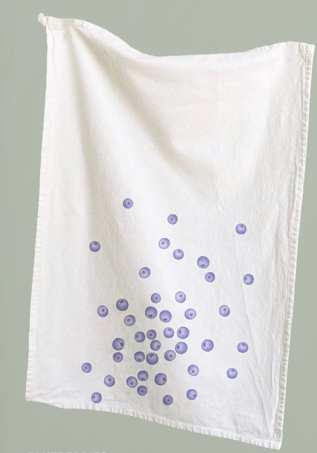 Blueberry Tea Towel