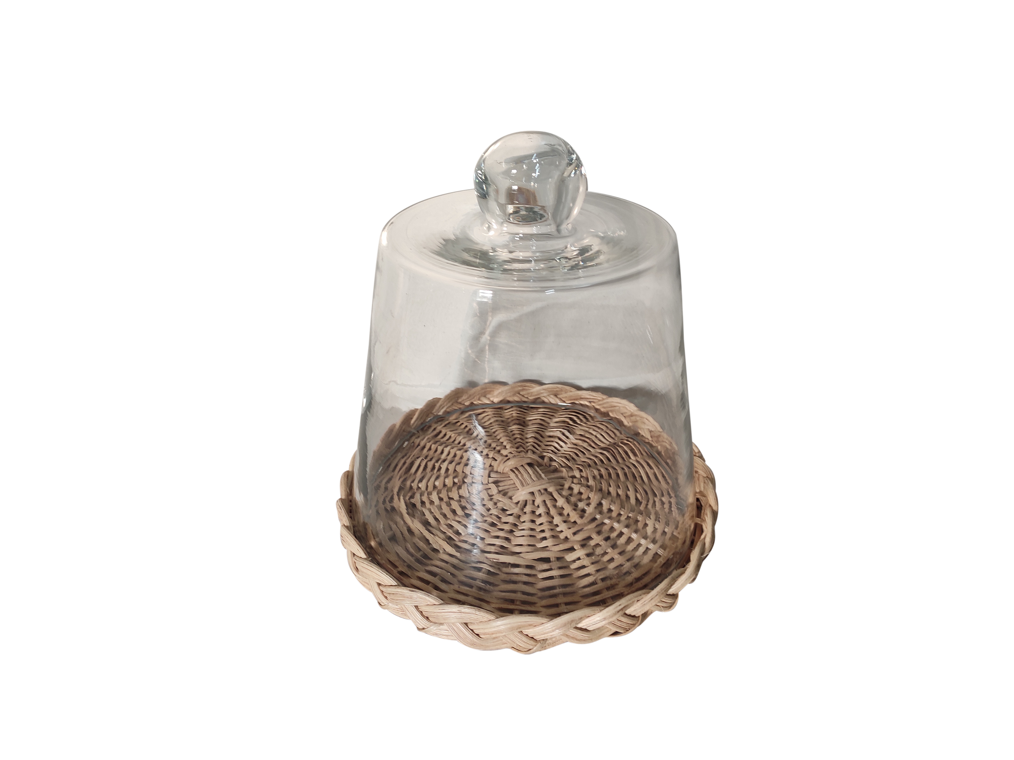 Woven Cane Cloche