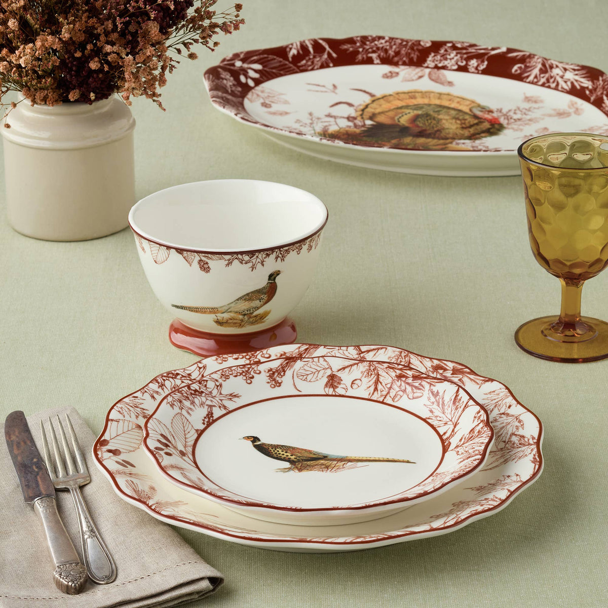 Pheasant Grove Salad Plate 8.5"