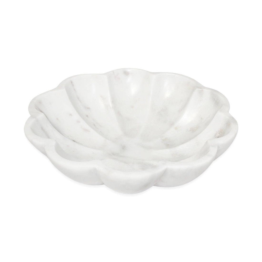 White Marble Lotus Bowl