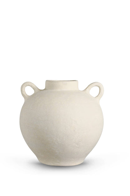Paper Mache Vase w/ Handles