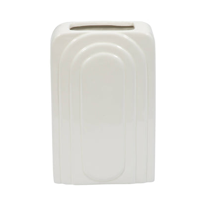 Ceramic Etched Arch Vase