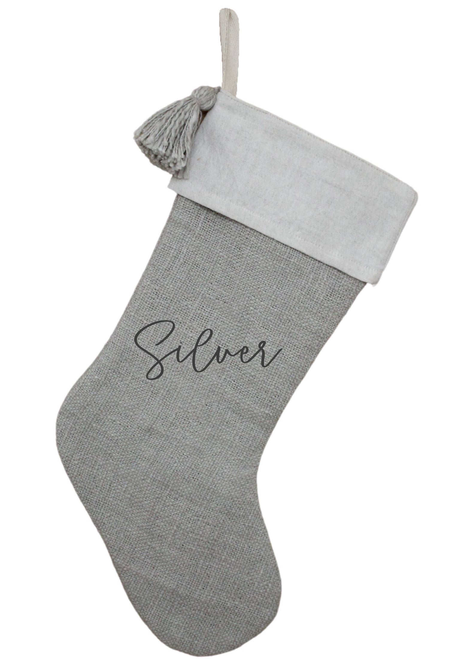 Hand Woven Cotton &amp; Linen Stocking