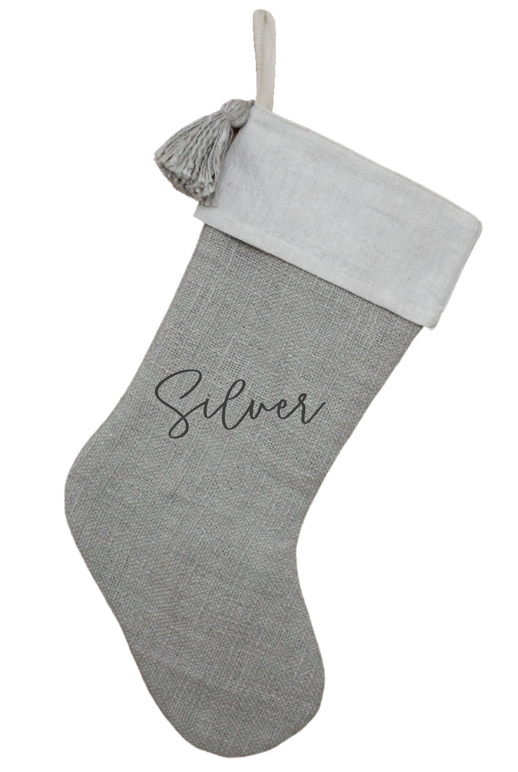 Hand Woven Cotton &amp; Linen Stocking