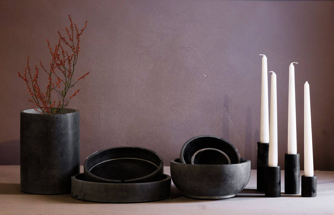 Round Soapstone Tray