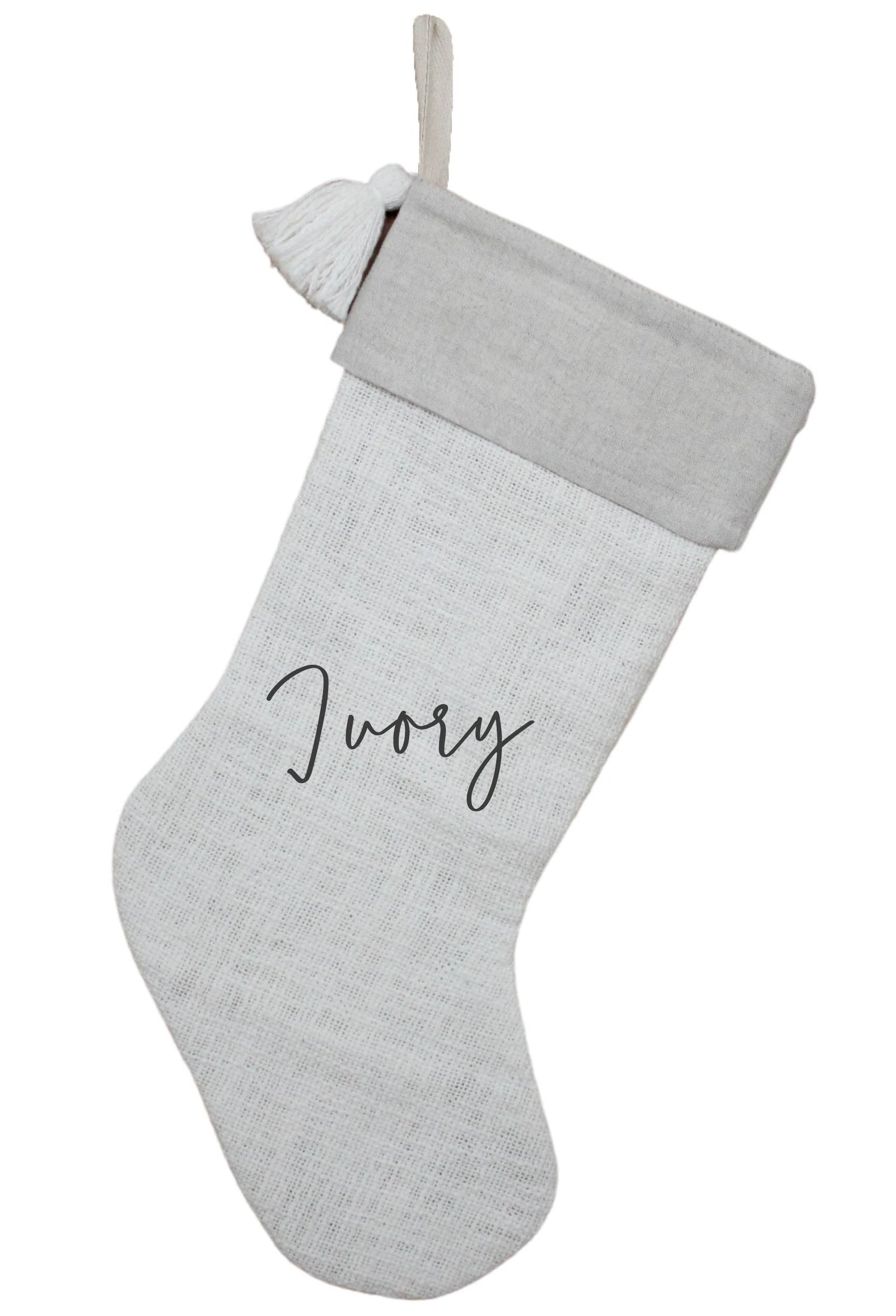 Hand Woven Cotton &amp; Linen Stocking