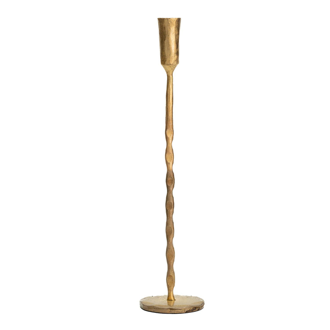 Gold Forged Candlestick