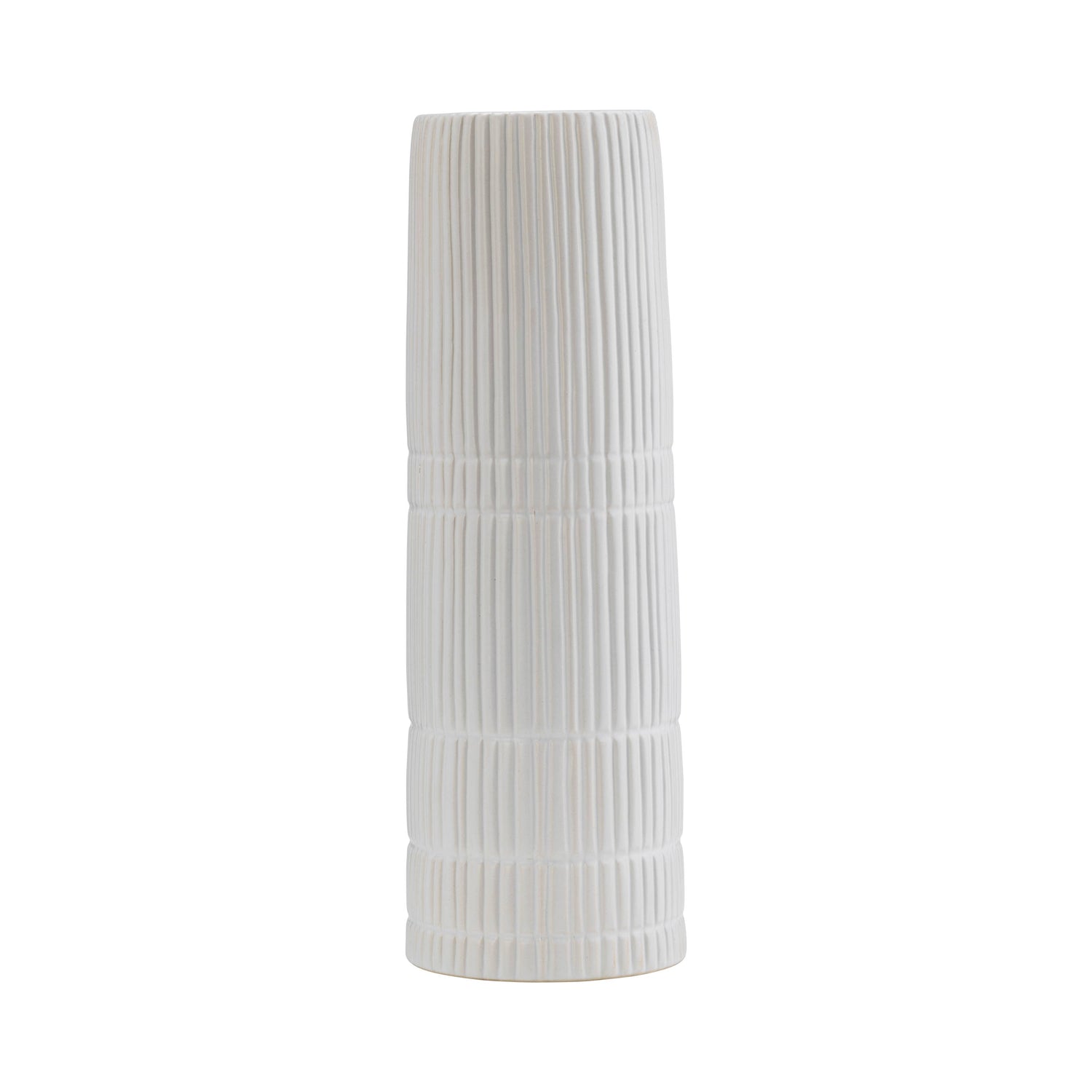 White Ceramic Lined Vase