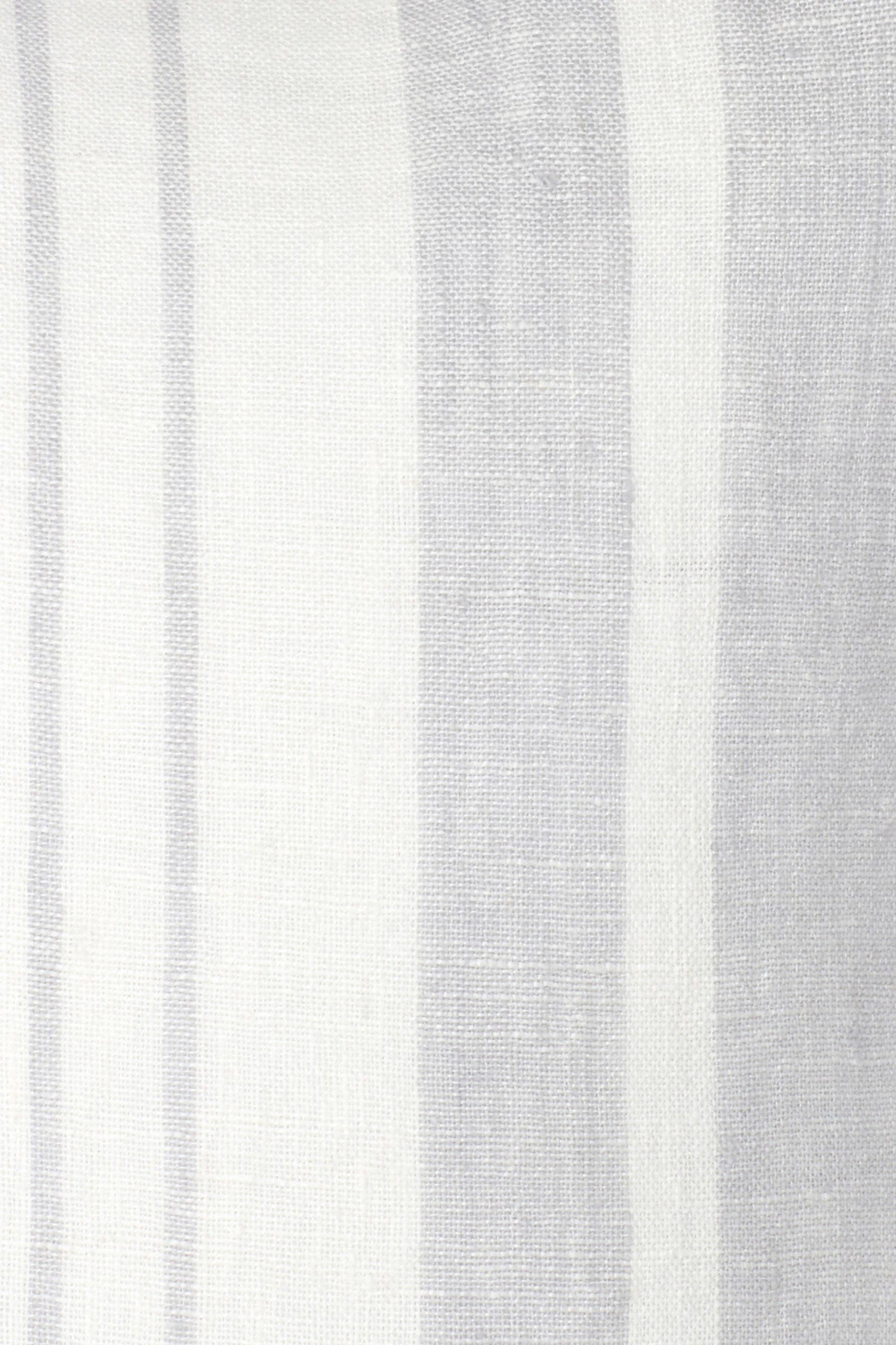 Light Grey Bold Stripes Linen Pillow - 20x20