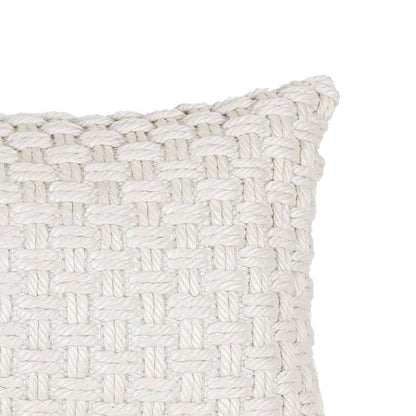 Hand Woven Knotted Pillow - 16x24