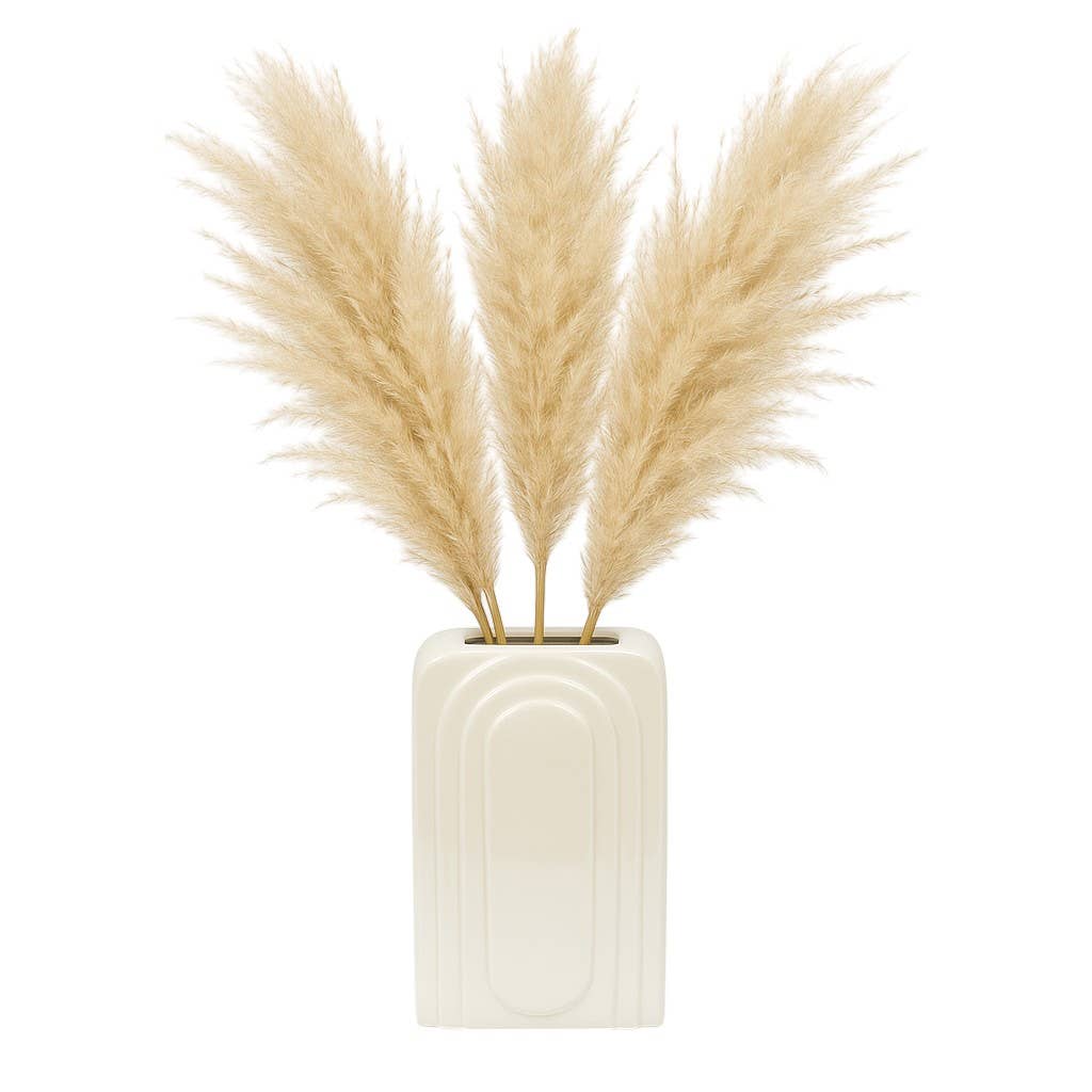 Ceramic Etched Arch Vase