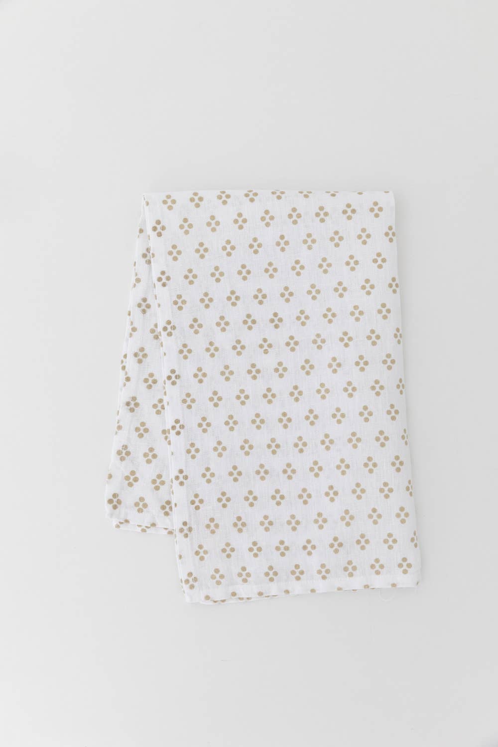 Pattern Tea Towel - Oatmeal Vintage Dot