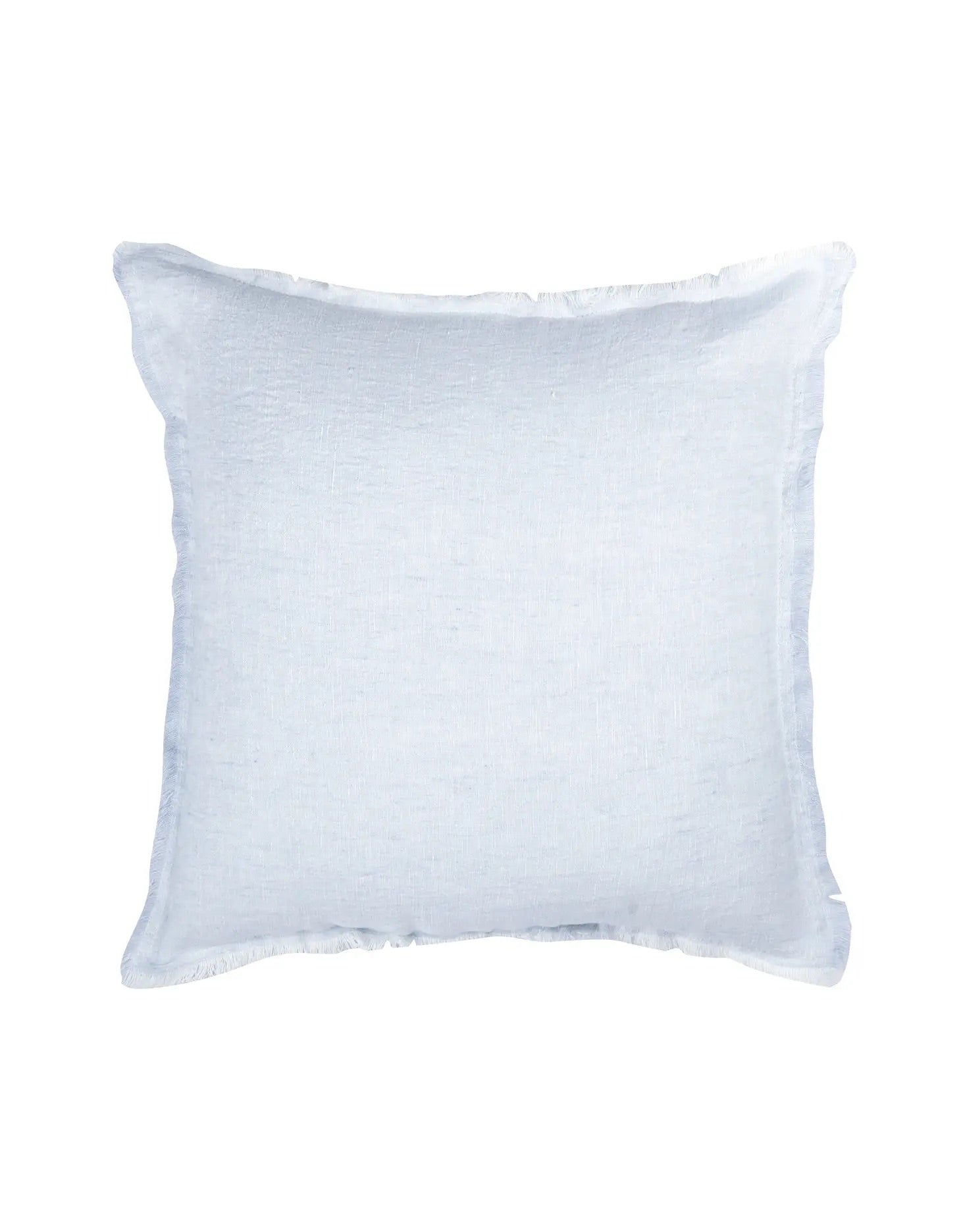 Sky Blue Cross Dye Linen Pillow - 20x20